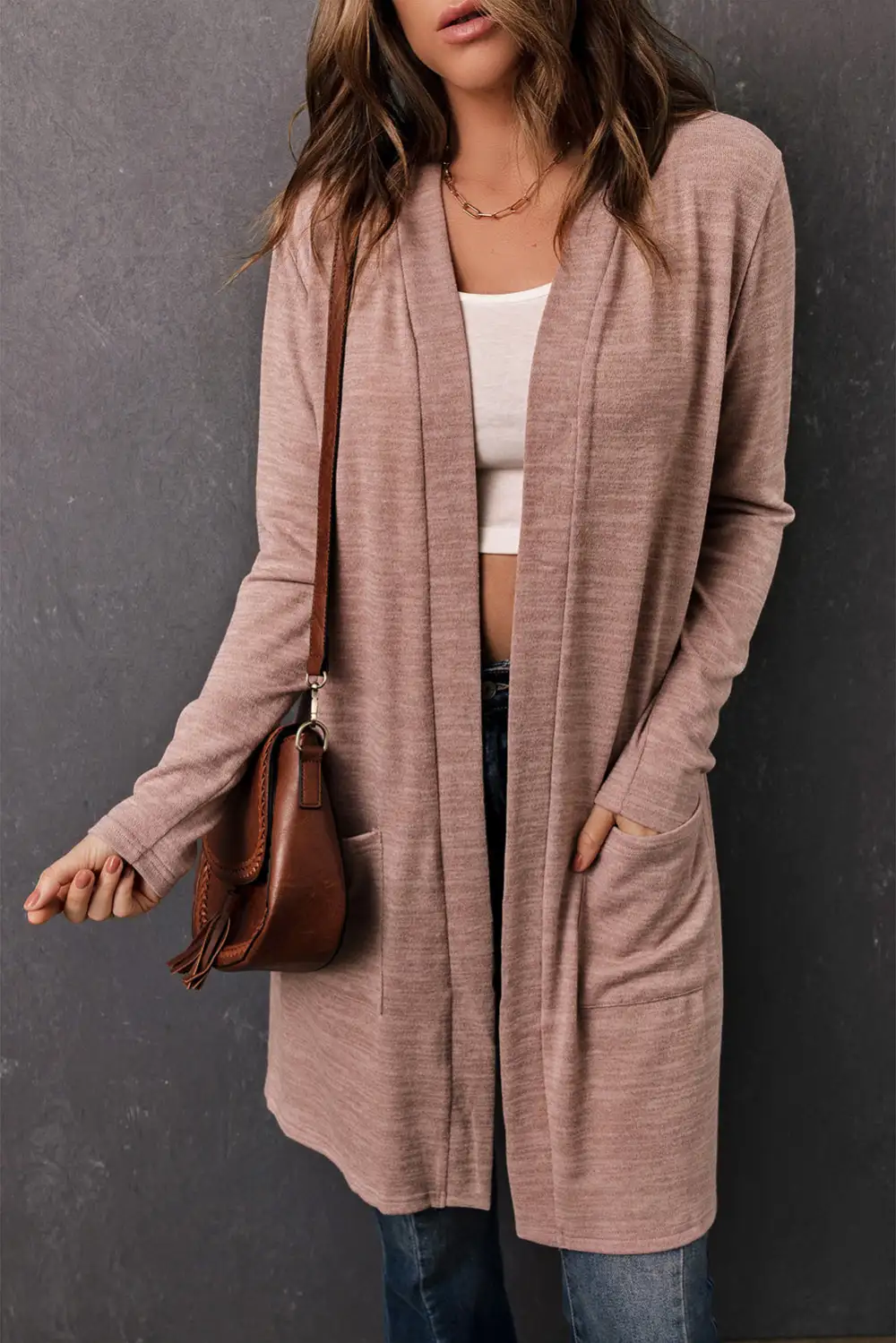 Everyday Layer Pocketed Open Front Cardigan