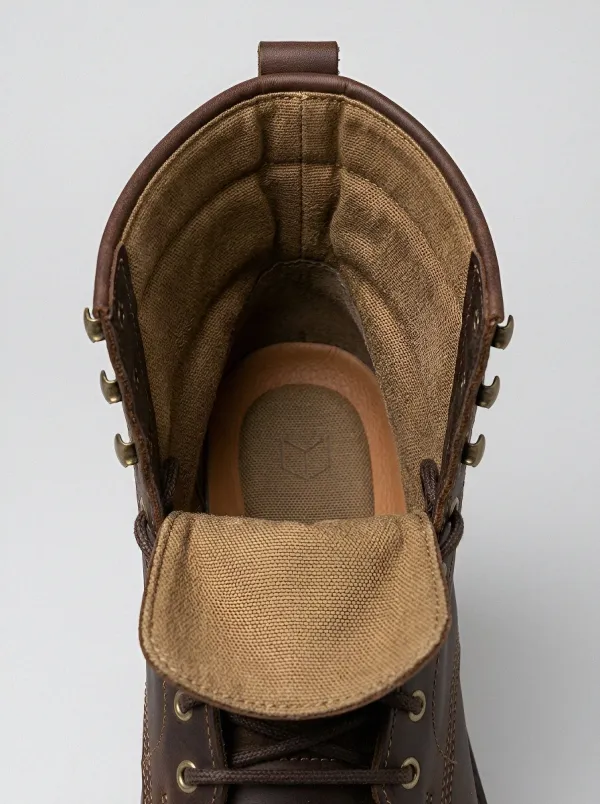 Unisex Lace-Up Vintage Inspired Work Boots