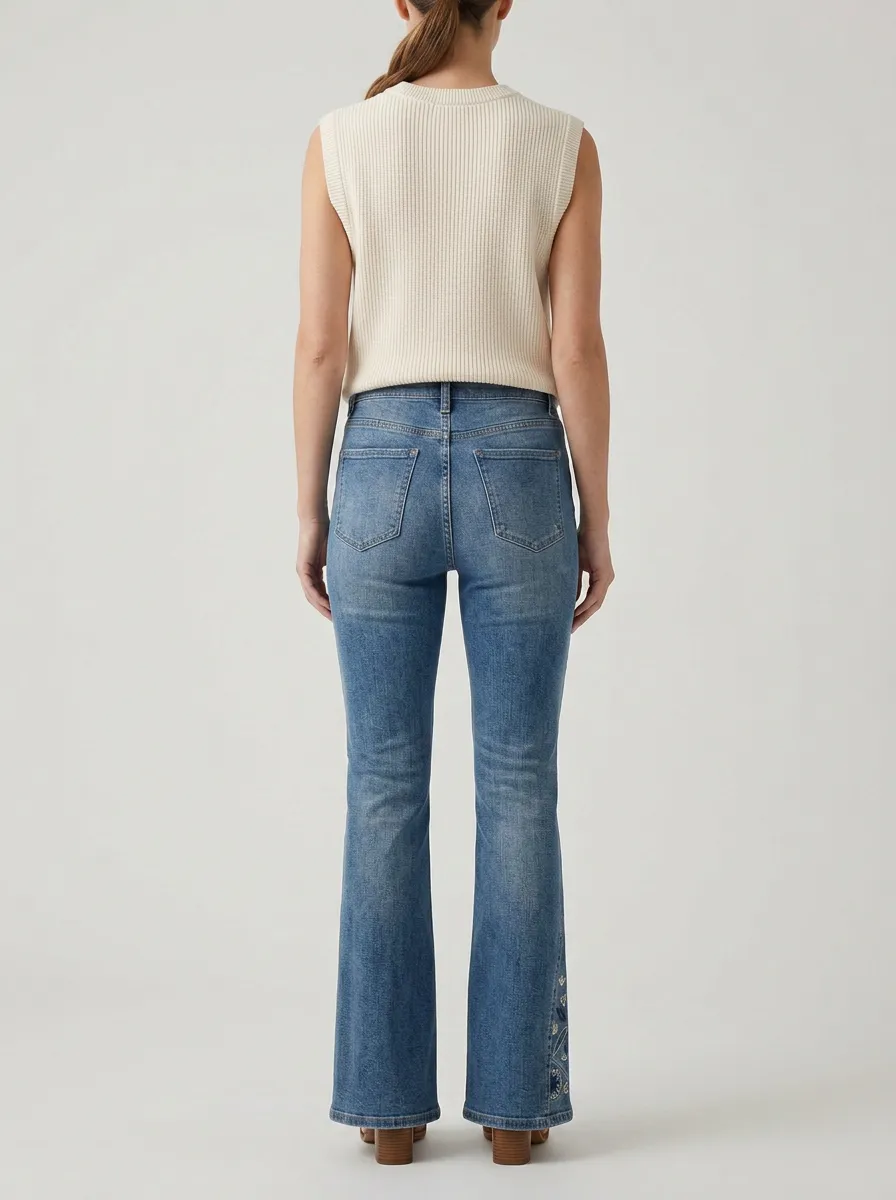 Women's High Waist Casual Denim Jeans
