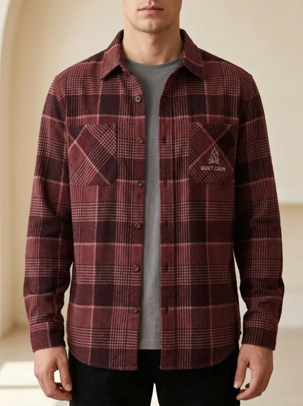 Forest Plaid Tonal Button Shirt