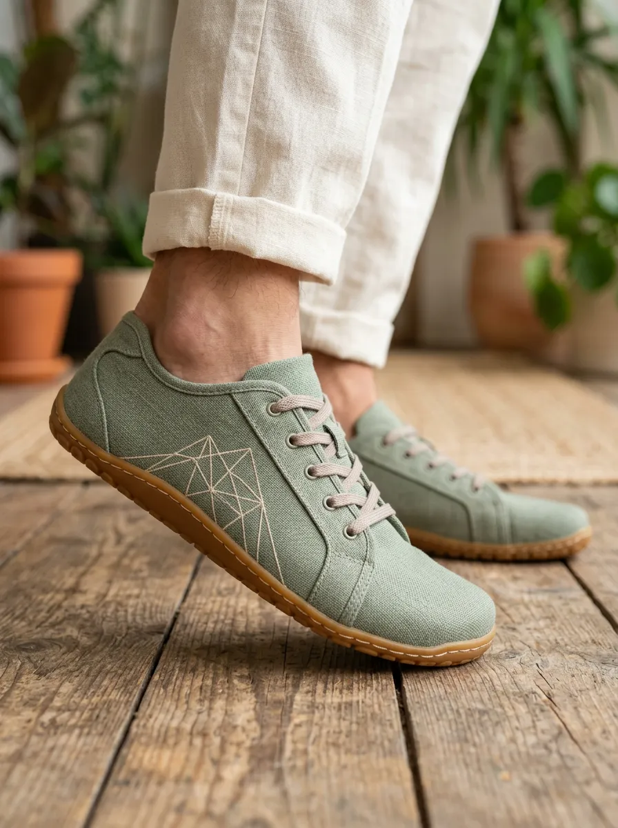 Minimal Geometric Graphic Profile Unisex Barefoot Shoes