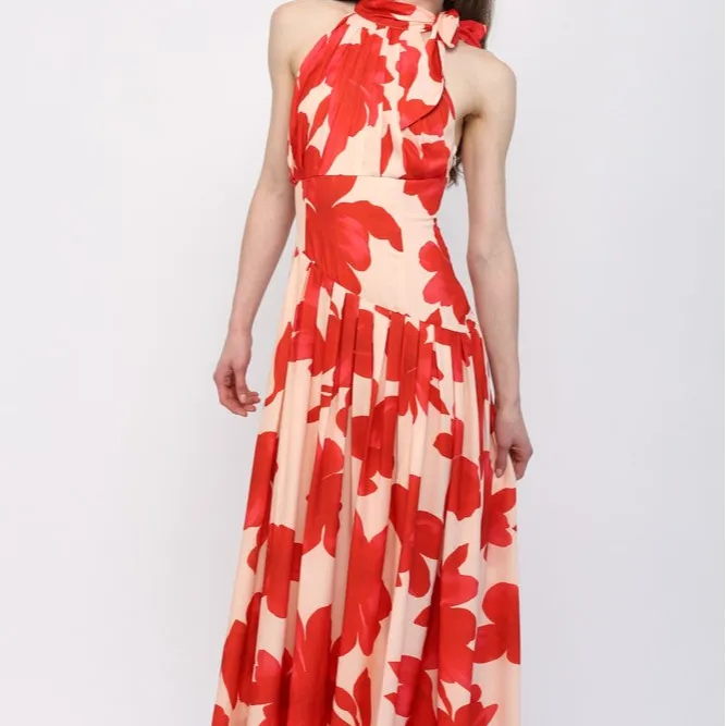 Floral Smocked Sleeveless Dress