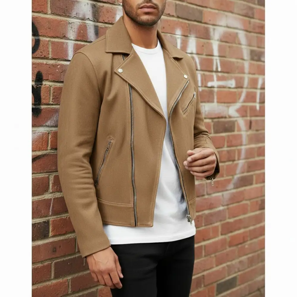 Suede Biker Motorcycle Western Jacket