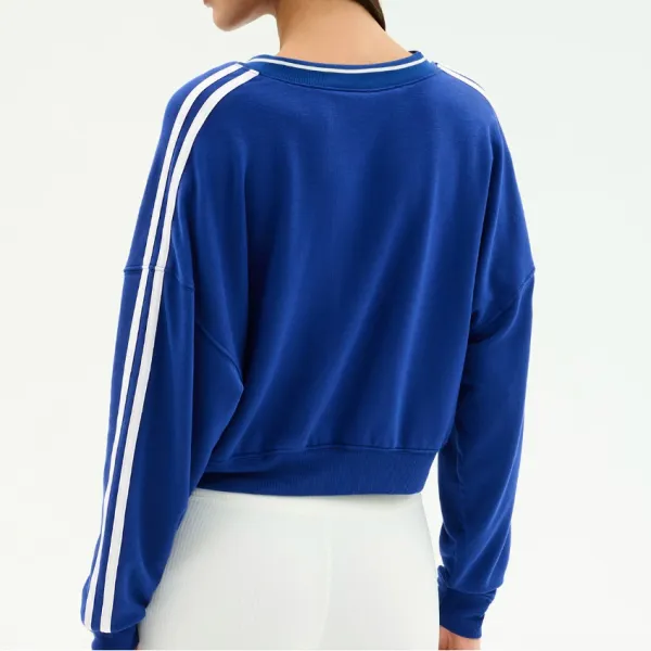V-Neck Varsity Fleece Sweater