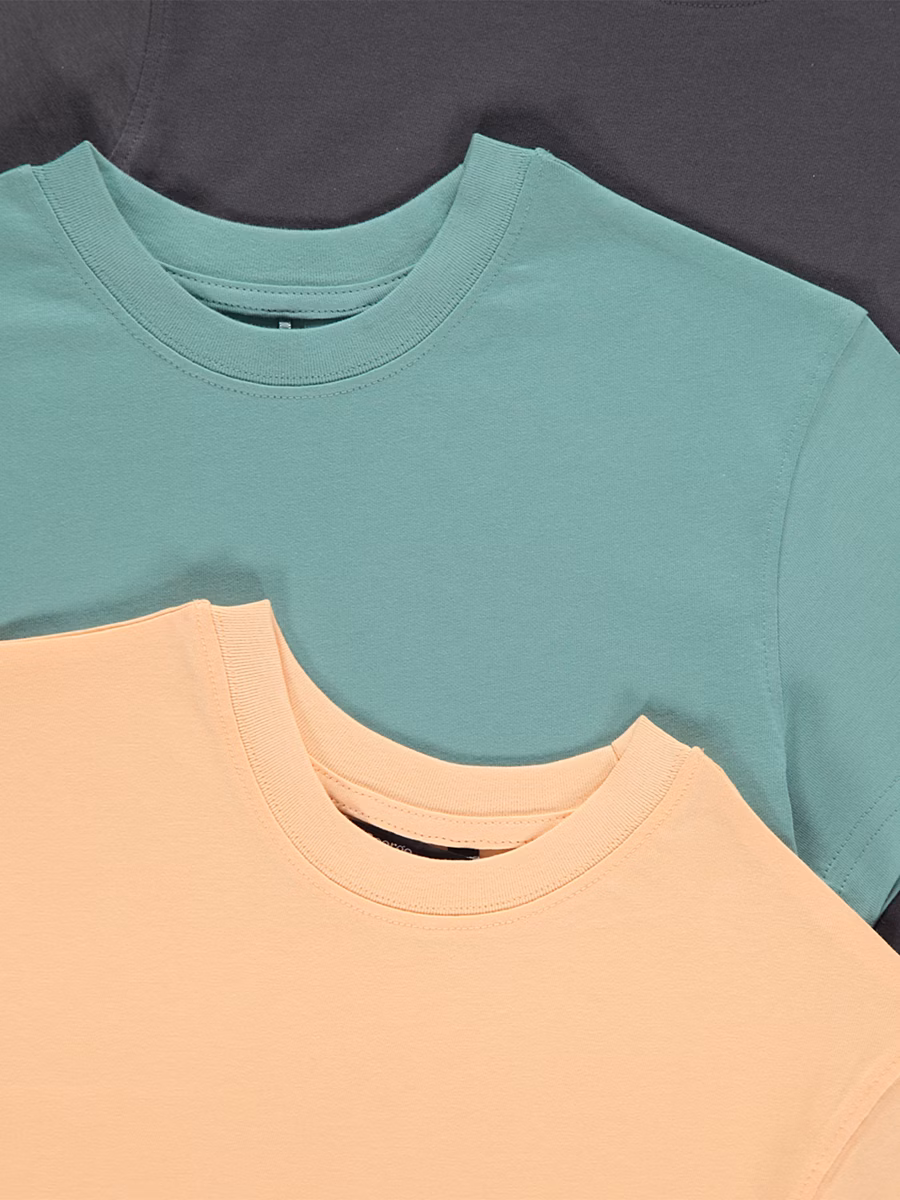 Crew Neck Short Sleeve T-shirts 3 Pack detail 1