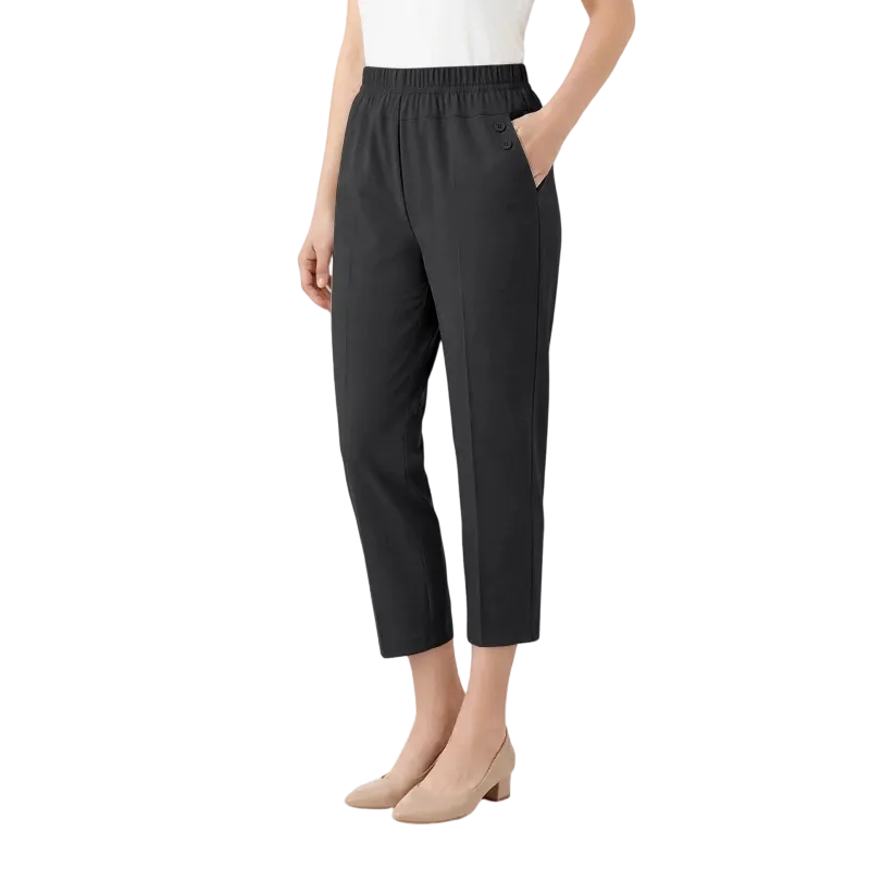 Ultra-Stretch High-Waist Pull-on Utility Capri Pants