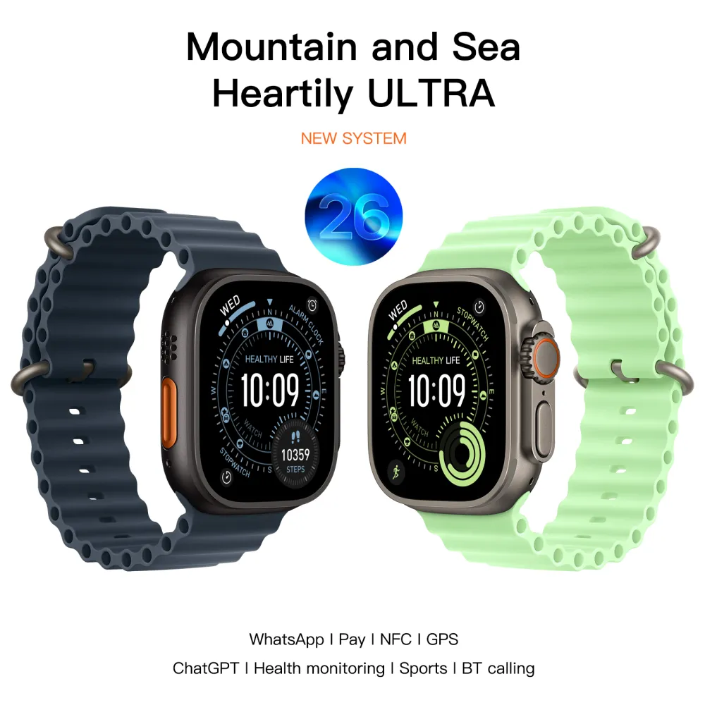 U5 Smartwatch – AI Smart Watch with Bluetooth Calling, NFC, Health & Fitness Tracking, IP68 Waterproof
