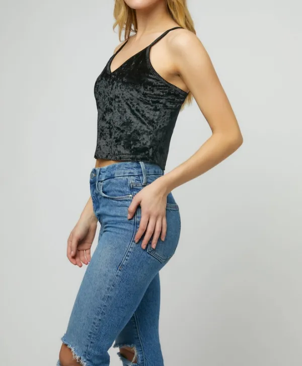Crushed Velvet Crop Cami