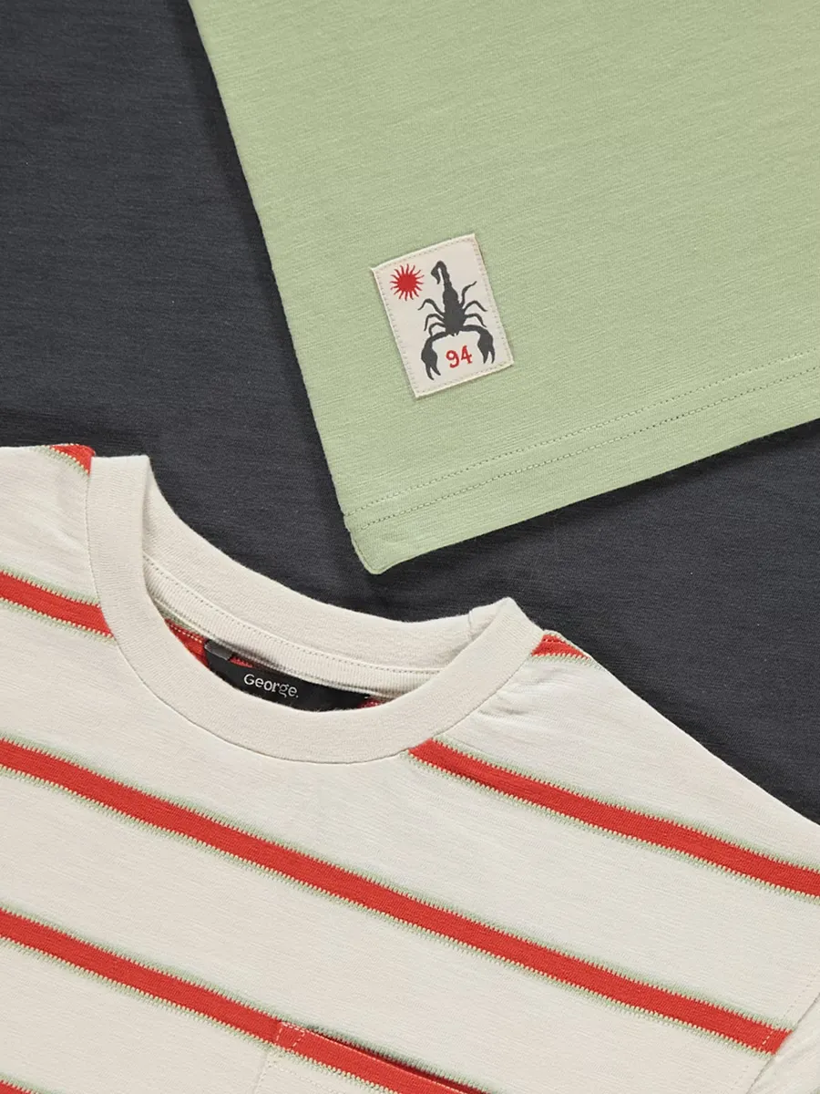 Striped T Shirts 3 Pack