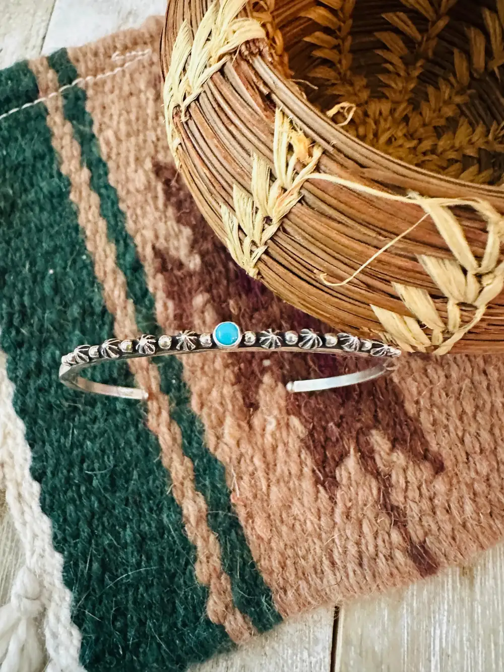 Turquoise Sterling Silver Everyday Bracelet
