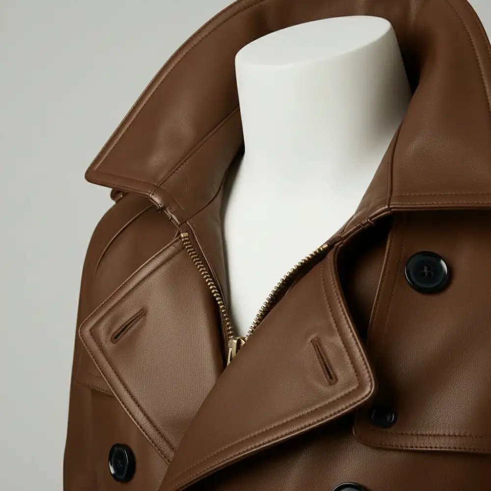 Cowhide Belted Coat