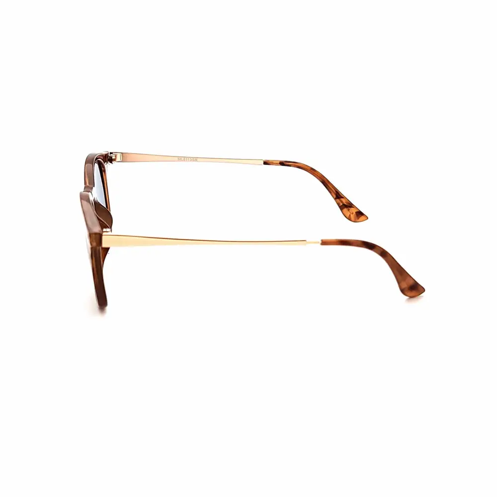 Round Full-Lens Smoke-Lens Reading Sunglasses