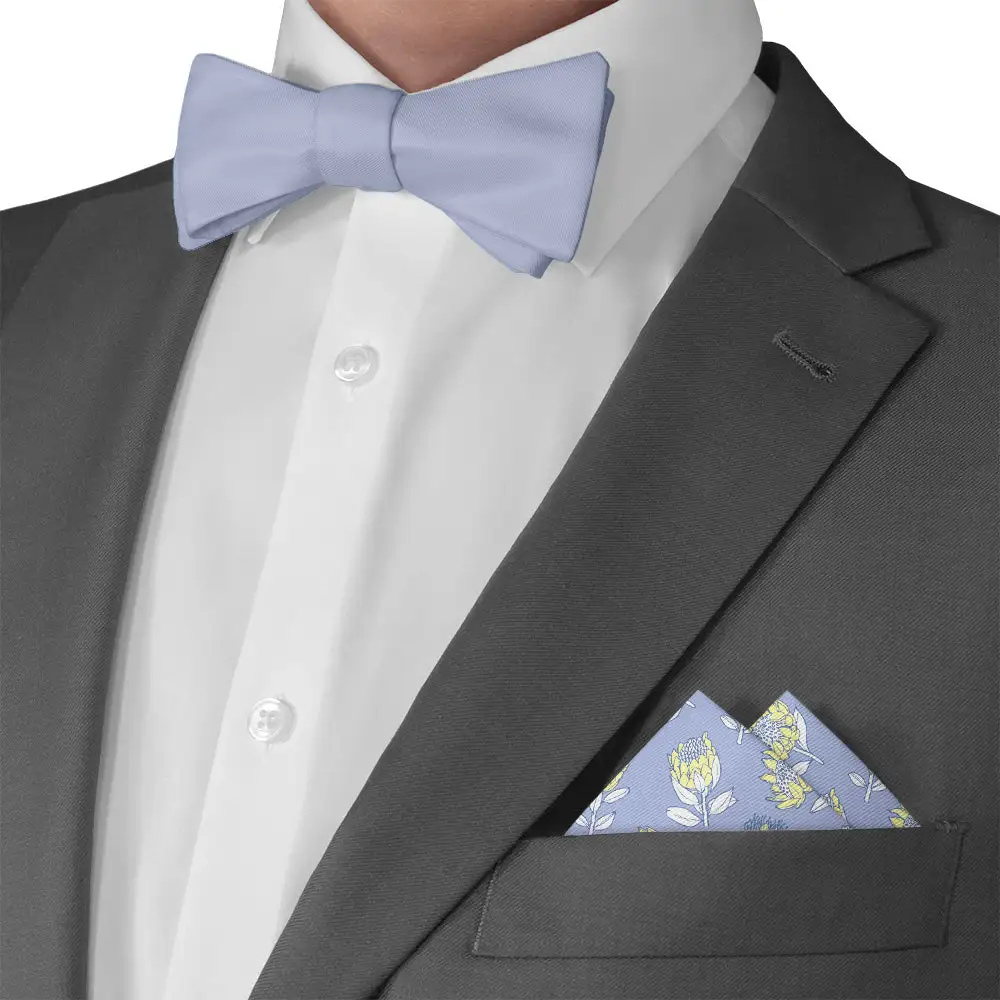 Contemporary Subtle Floral Pocket Square