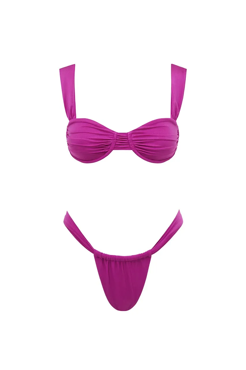 Low Back Ruched Swimsuit
