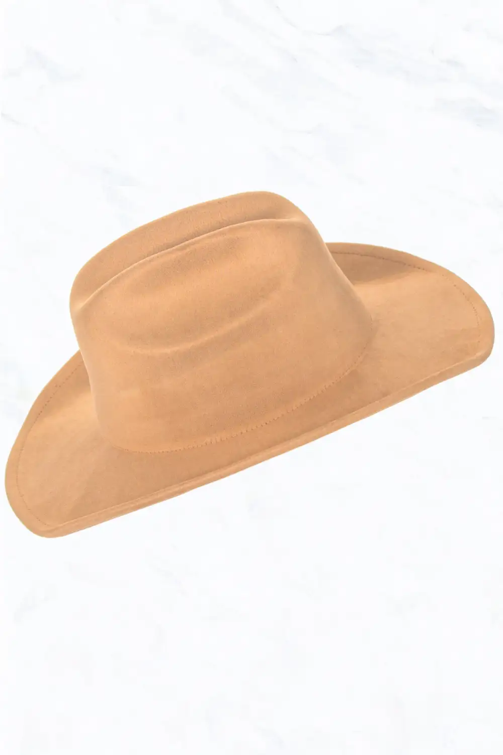 Big Brim Suede Western Cowboy Fedora Hat