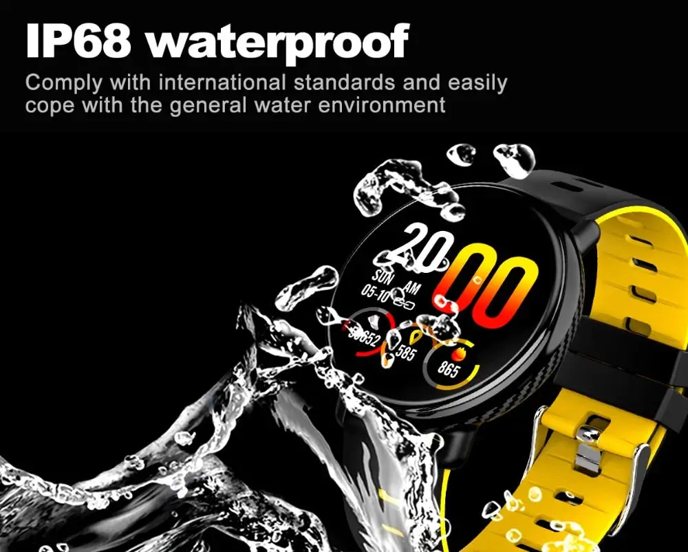 IPS Color Screen Fitness tracker Heart rate monitor Sports smartwatch