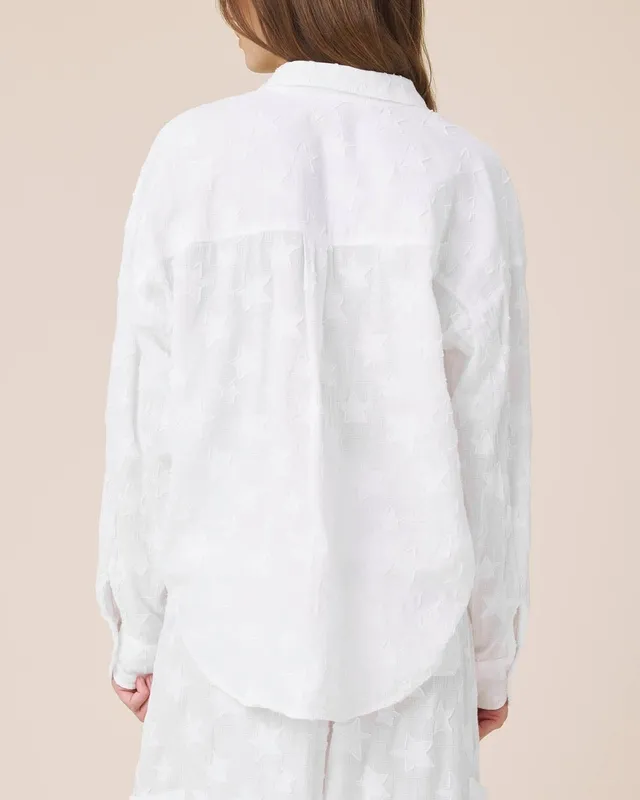 Star Button Down Top