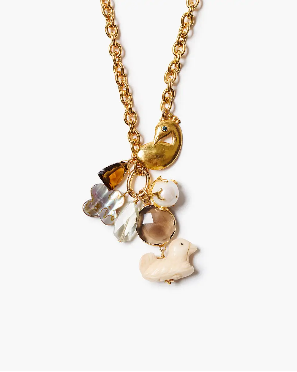 Pearl Clover Statement Necklace