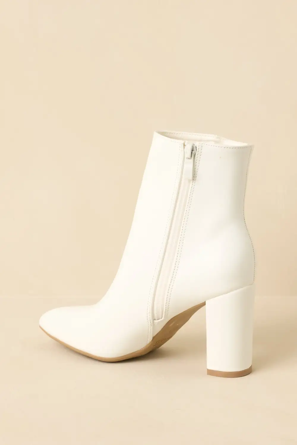 Faux Leather Leather Boots