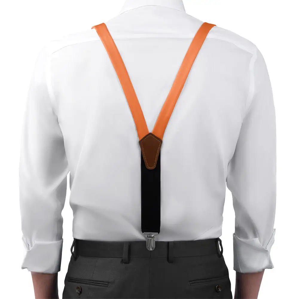 Bold Subtle Solid Tone Suspenders