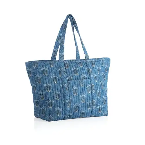 Roomy Zip Pocket Tote Bag