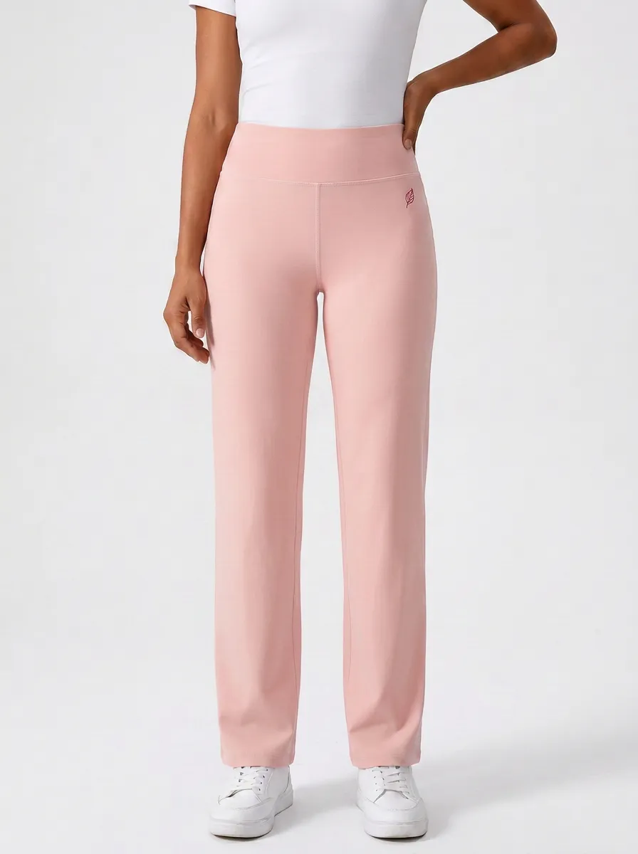 Women's Classic All Day Leaf Logo Mid Rise Straight Leg Pants
