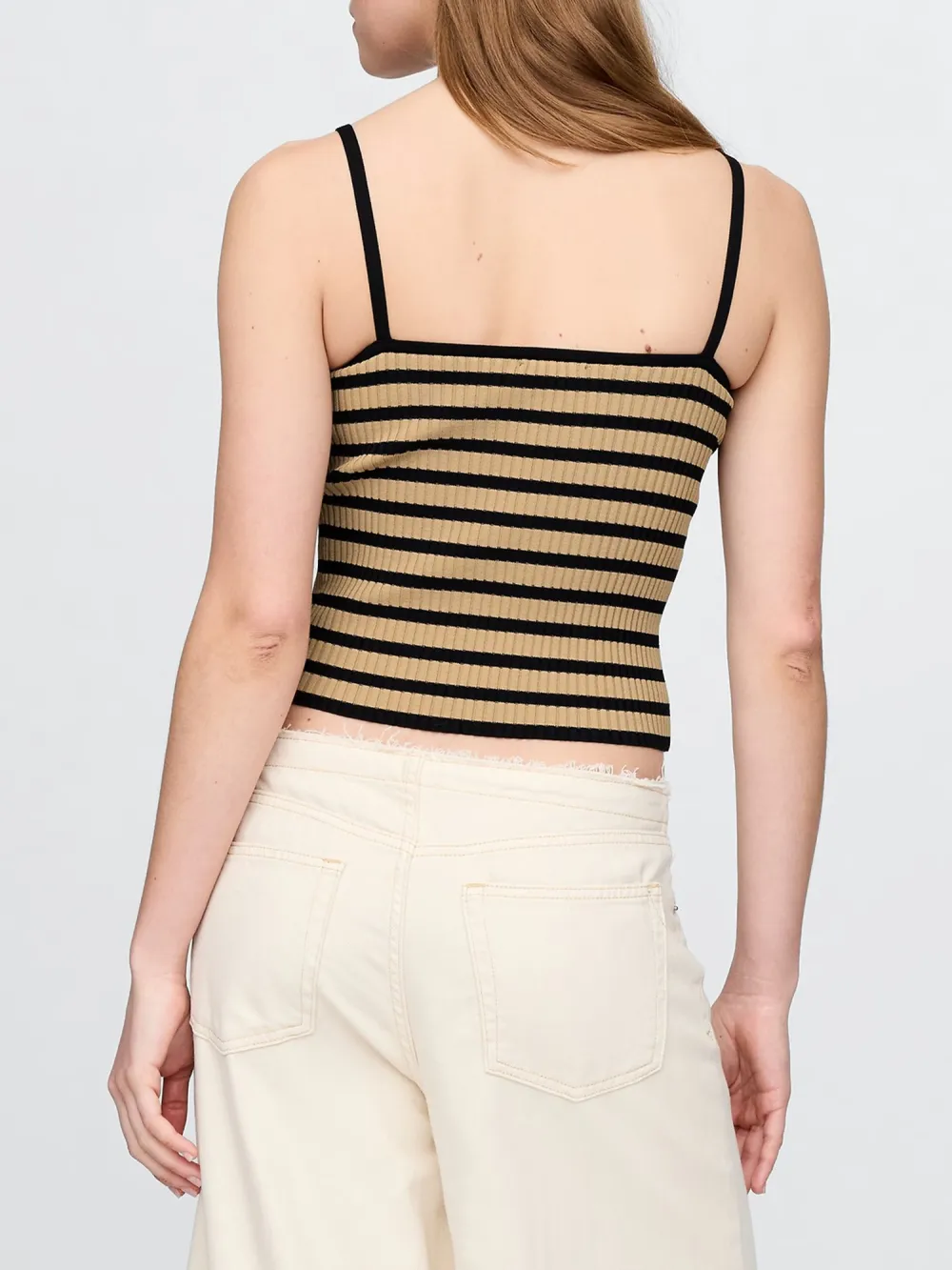 Striped Contrasting Camisole Vest