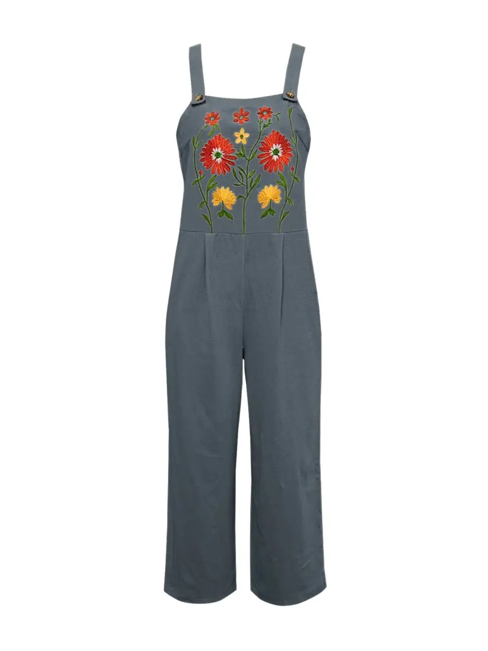 Polished Floral Wide Leg Jumpsuit