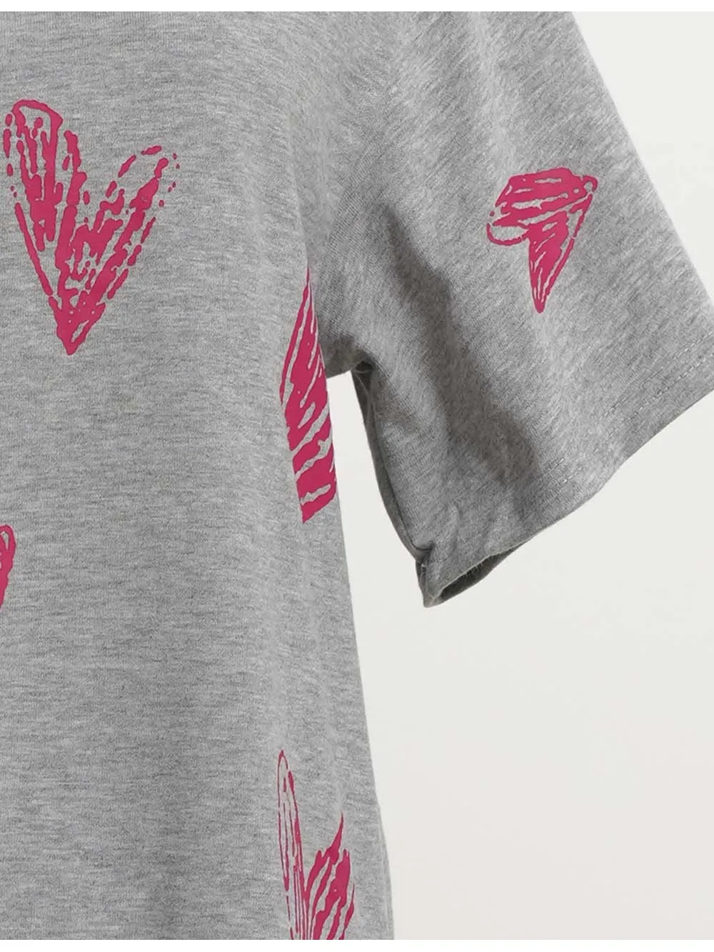 Valentine Heart Short Sleeves T-shirt