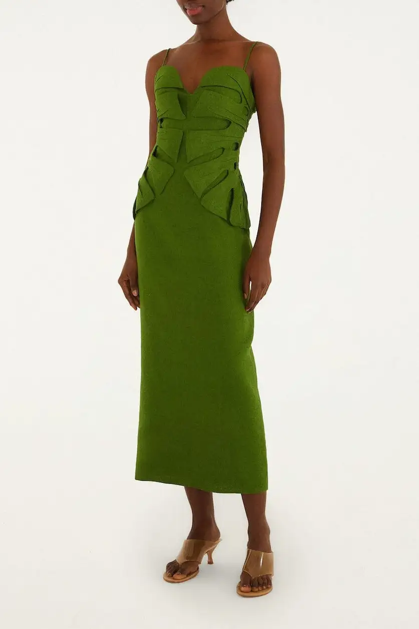 Linen Blend Maxi Easy Fit Dress