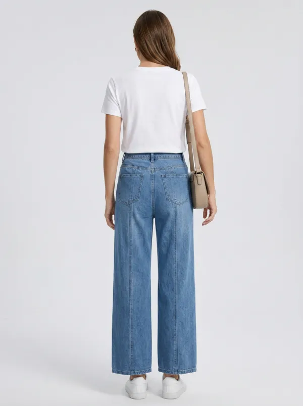 Women's Wide Leg Casual Denim Jeans