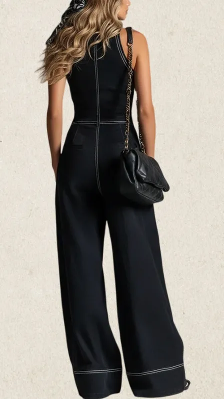 Gathered Waist Jumpsuit