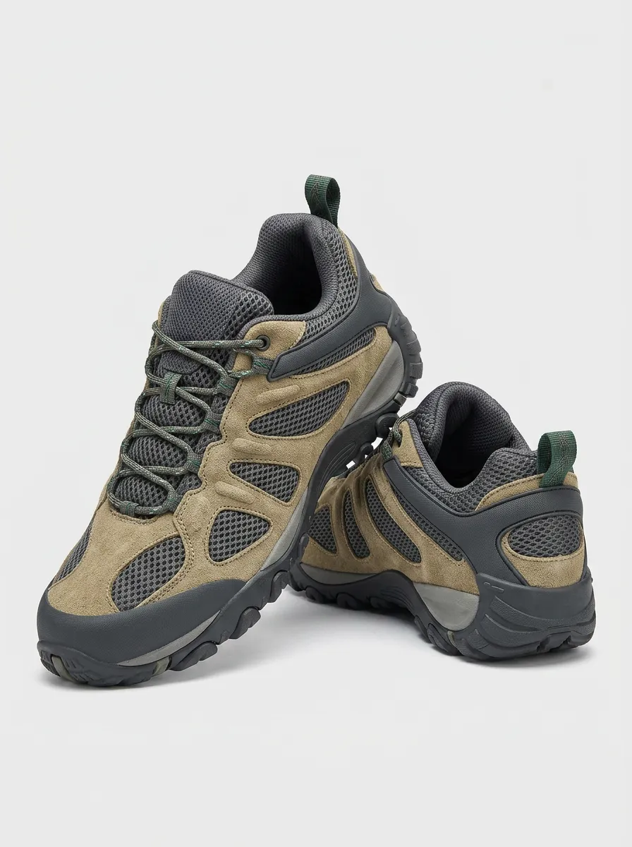 Men's Trail Comfort Suede Mesh Outdoor Work Shoes