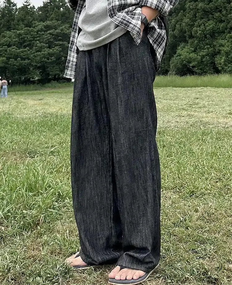 Drape Summer Wide Leg Jeans