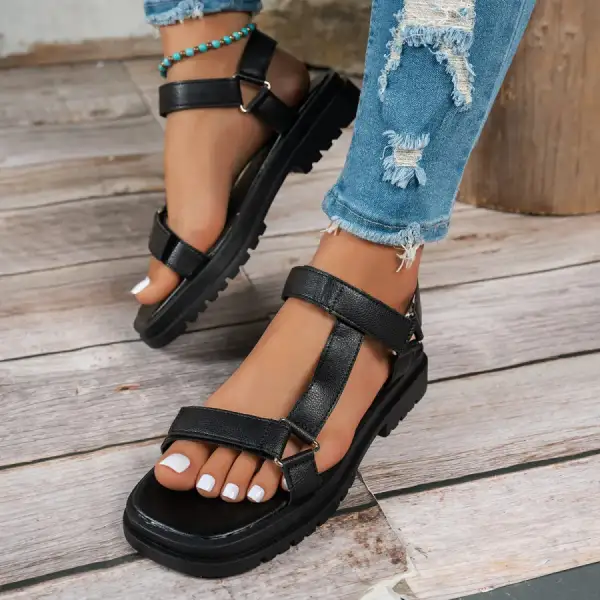 Soft Open Toe Platform Sandals