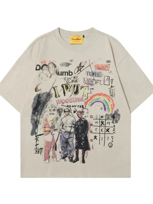 Utility Graphic Crew Neck Oversized Tee