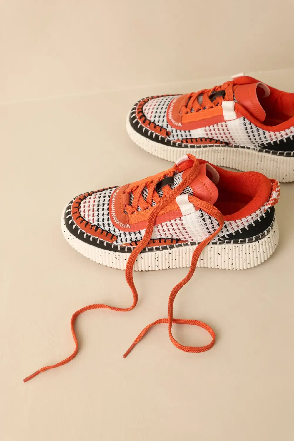 Platform Woven Sneakers