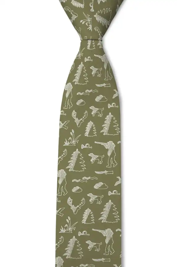 Hunting Novelty Pattern Necktie