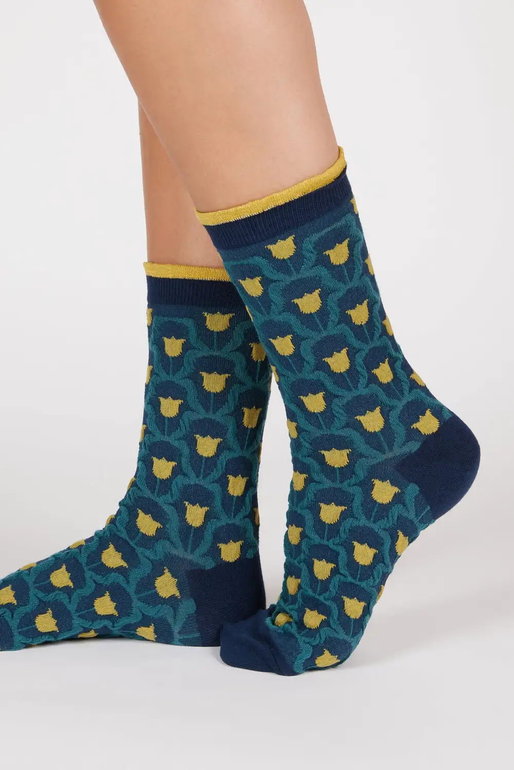 Classic Tiny Tulip Print Socks