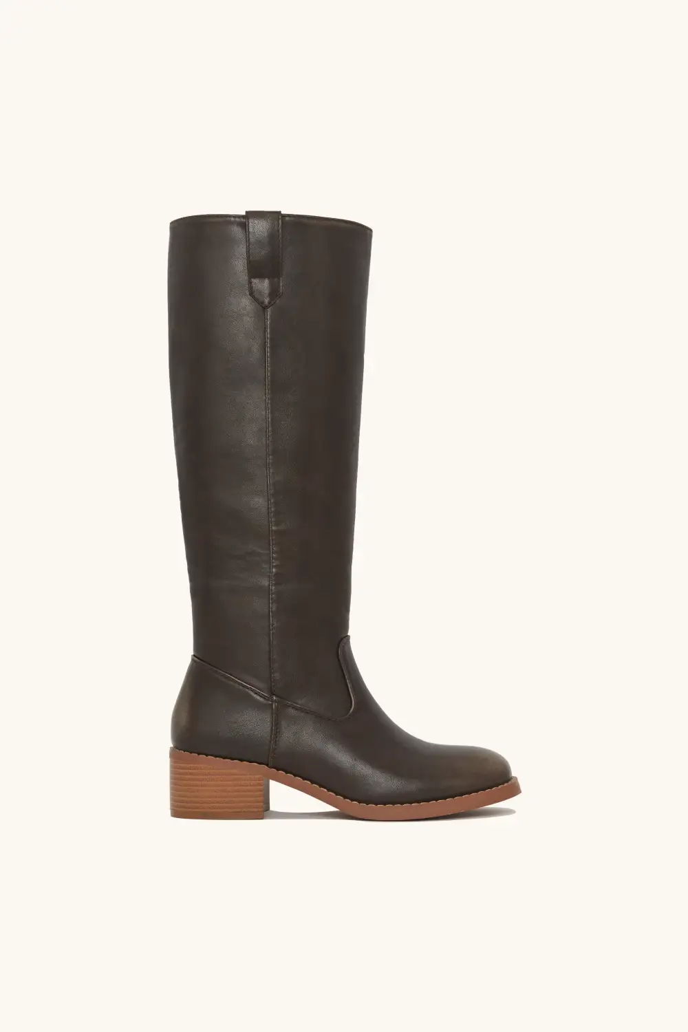 Vintage Block Heel Riding Boots