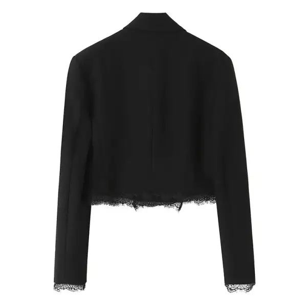 Cropped Double Breasted Blazer