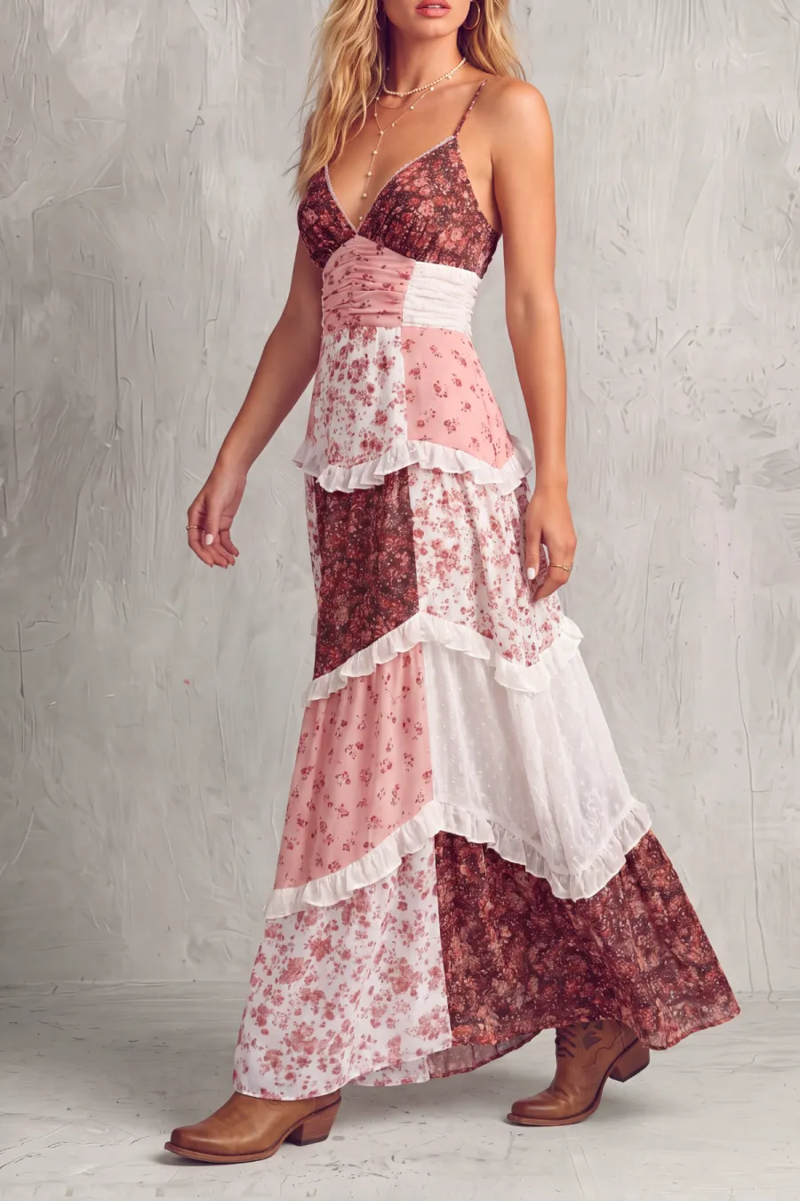 Classic Floral Maxi Dress