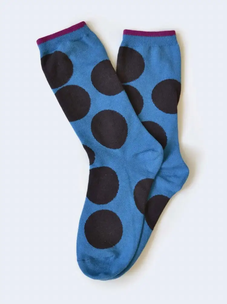 Polka Dot Crew Socks
