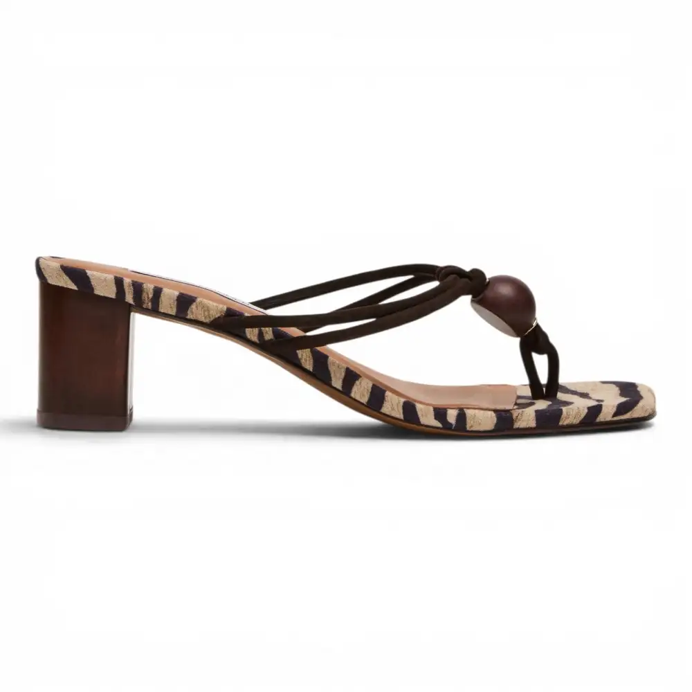 Remedy Stone Block Heel Thong Dress Sandals