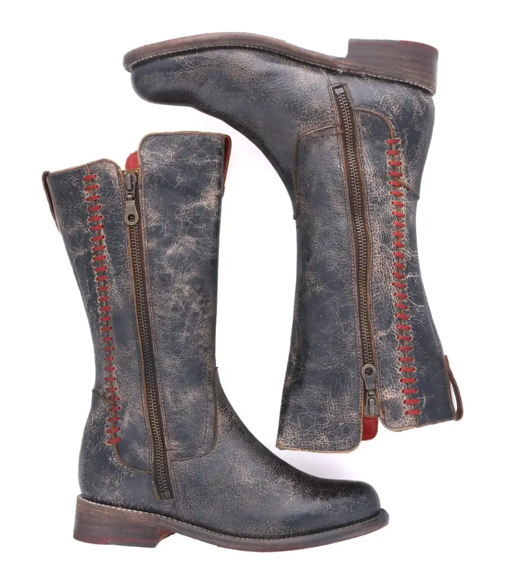 Pull-Tab Refined Tall Boots