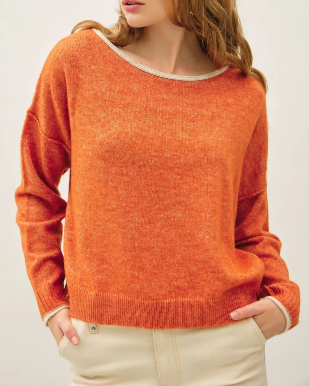 Layered Boat Neck Top
