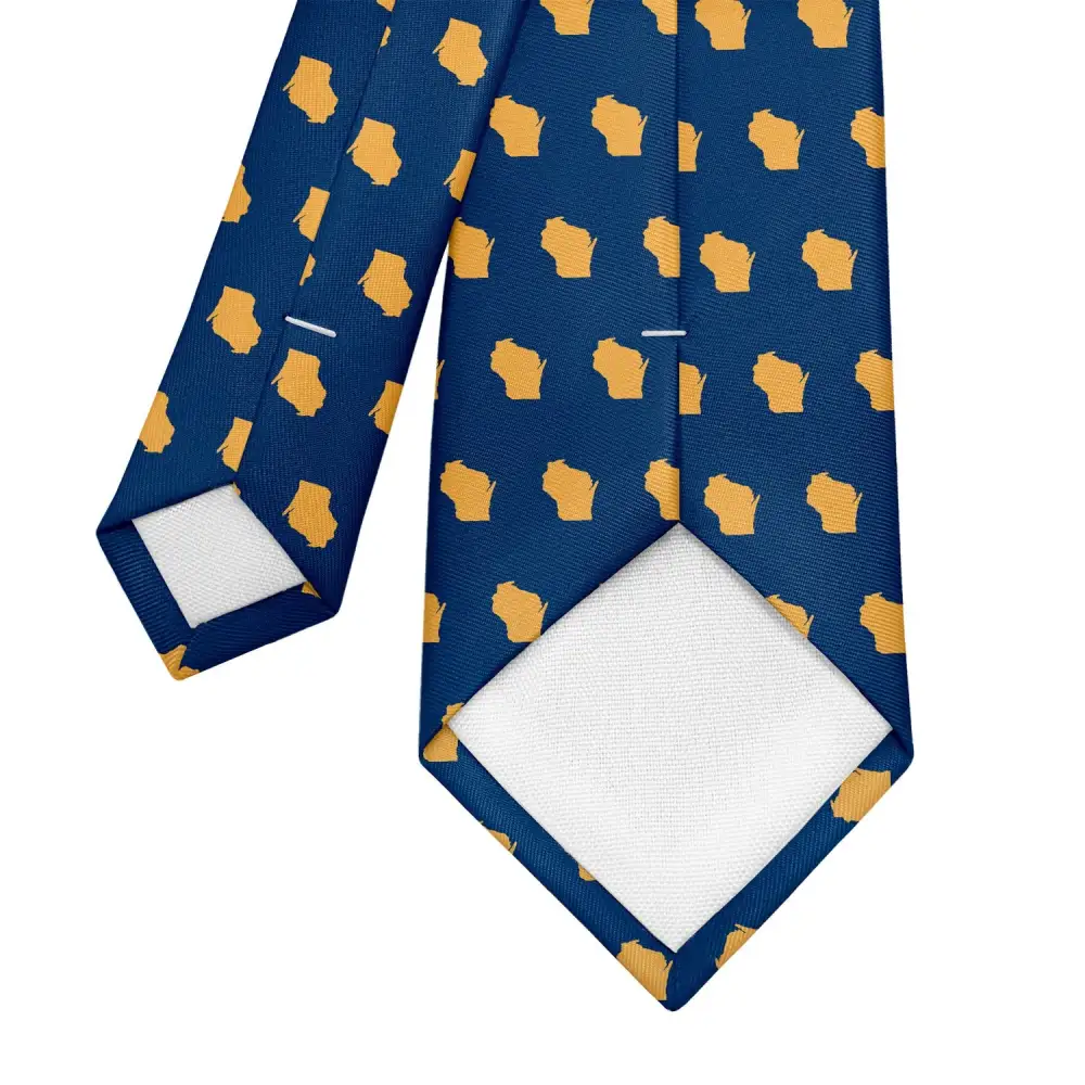 Elegant Outline Emblem Pattern Necktie