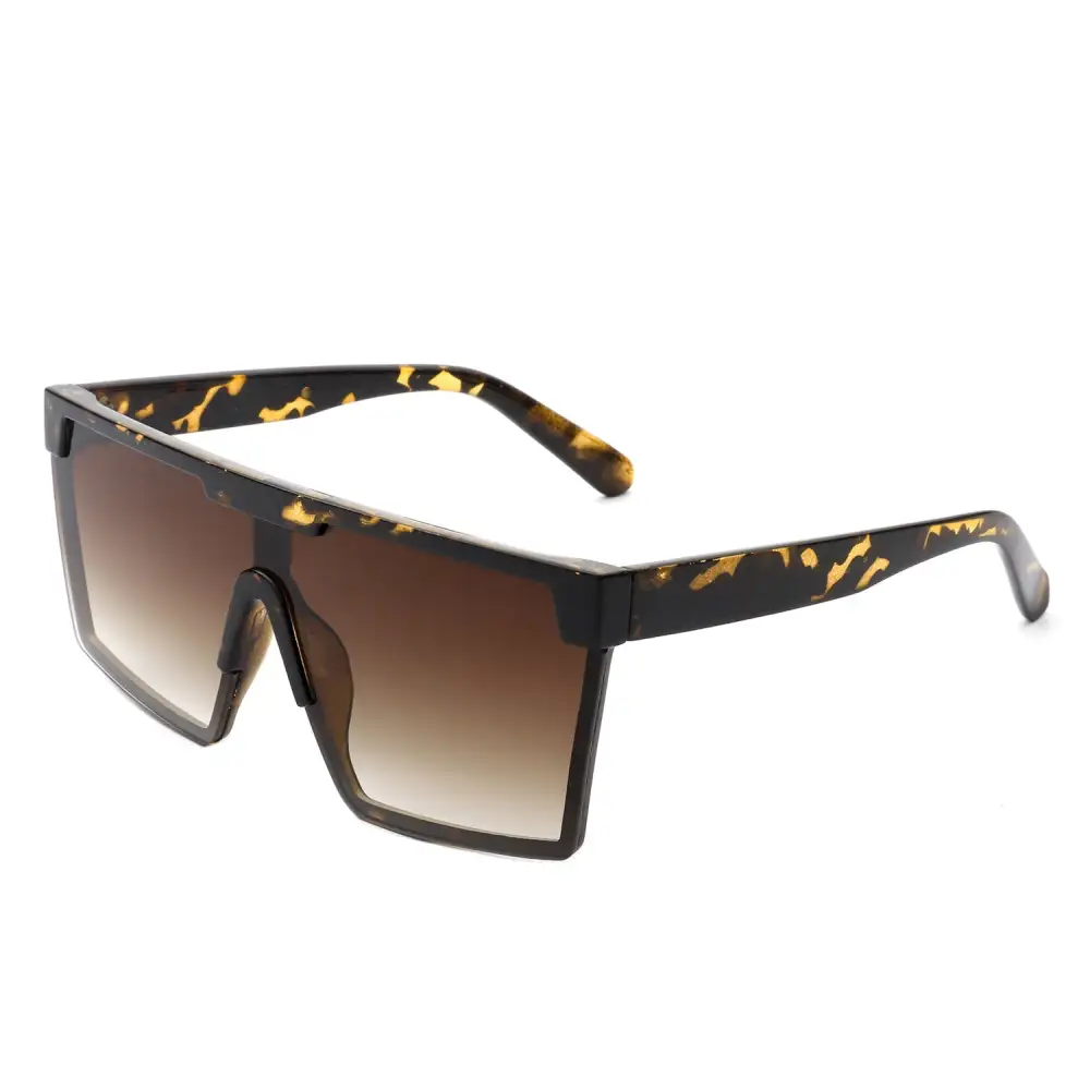 Narrow Square Flat Top Frame Sunglasses