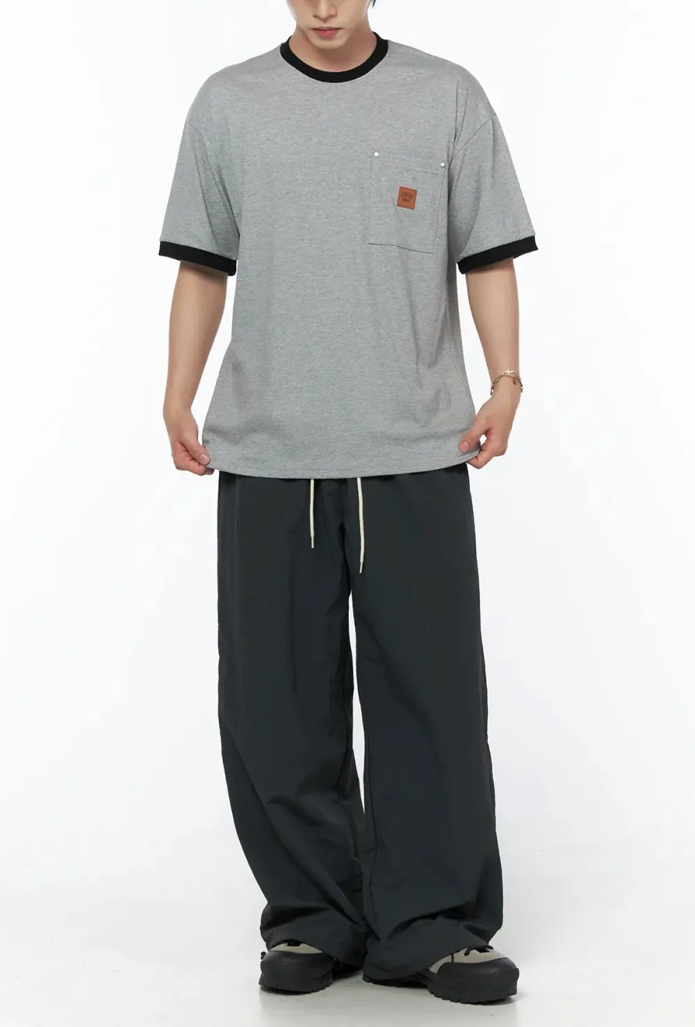 Men's Patch Detail Short Sleeve Tee