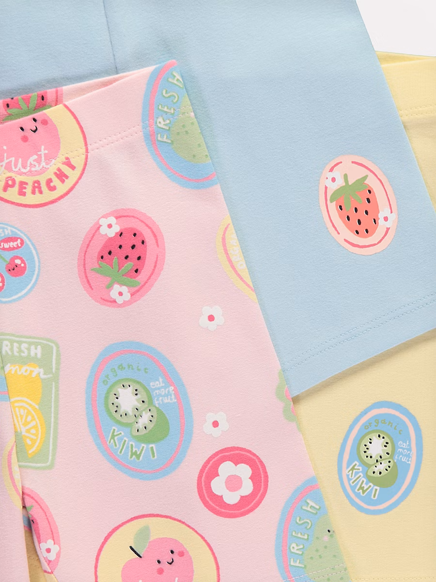 Fruit Stamp Cycling Shorts 3 Pack detail 1